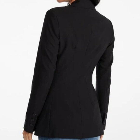 Shoedazzle Tailored City Blazer Caviar Black Sz XL NWT - Picture 4 of 5